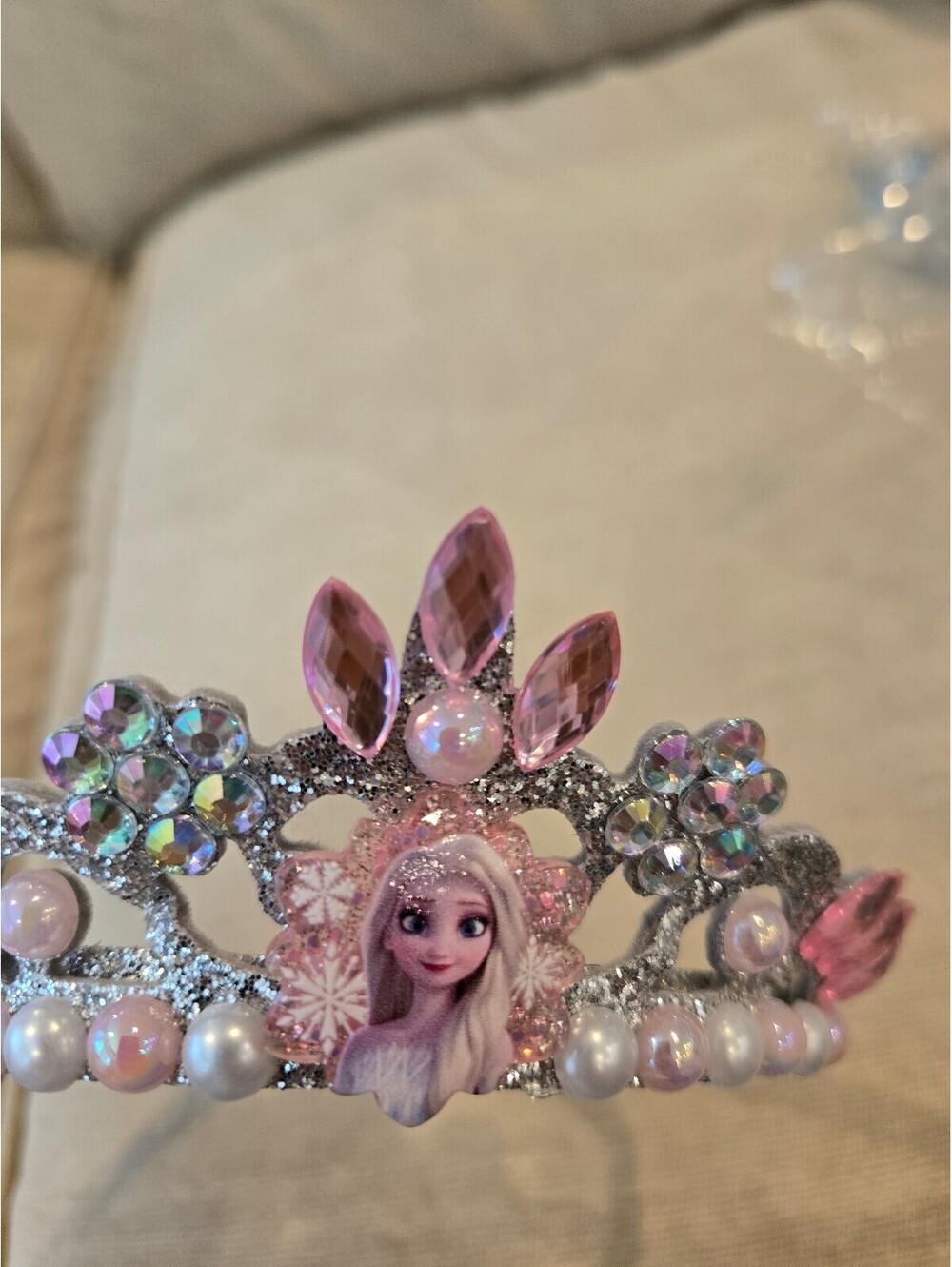 Disney Frozen Elsa pink tiara headband